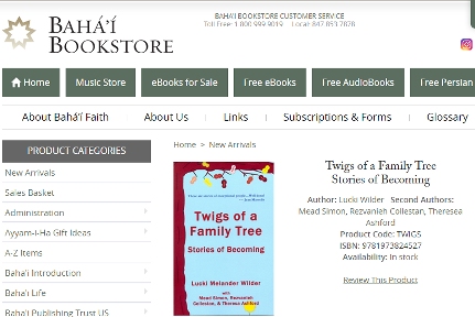 Twigs of a Family on Baha'i Bookstore website